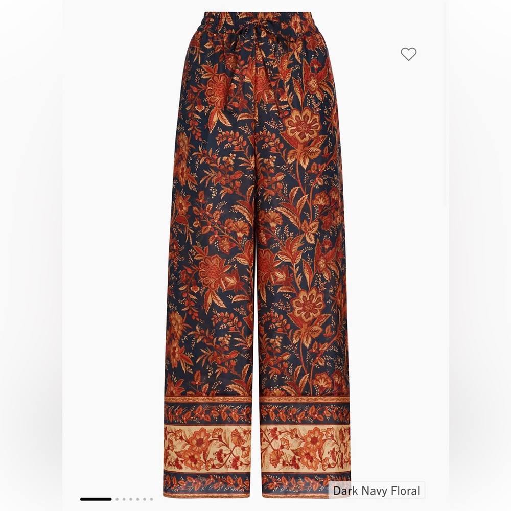 Zimmermann Junie Printed Silk Pant